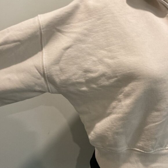 Aritzia TNA Cozy Fleece 1/4 Zip Cropped Sweatshirt - Picture 5 of 14